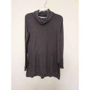 HARMONY & BALANCE Gray Long Cowl Neck Sweater with Thumb Holes Women's Medium